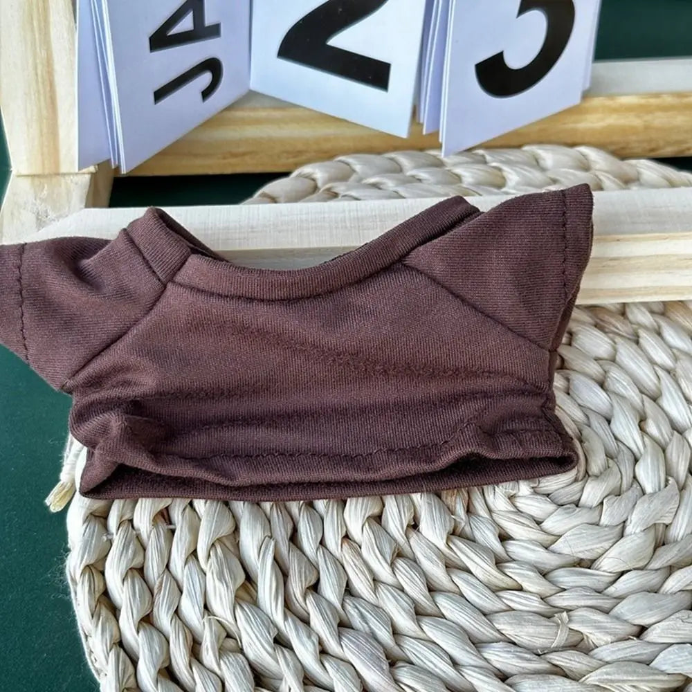 20cm Cotton Doll Clothes Fashion T-shirt Clothes Doll Overalls Suit Casual Wears Overalls Pants Dolls Clothes Accessories