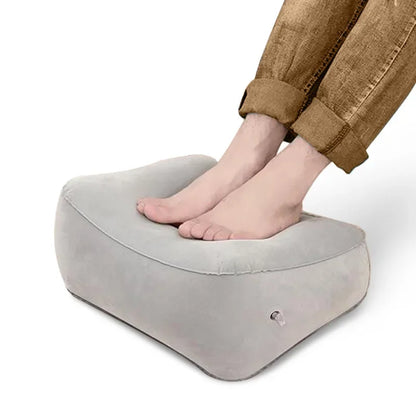 Inflatable Travel Pillow Foot Pad Airplane Car Bus Footrest stool Height Adjustable Kids Flight Sleeping Resting Pillow mx920103