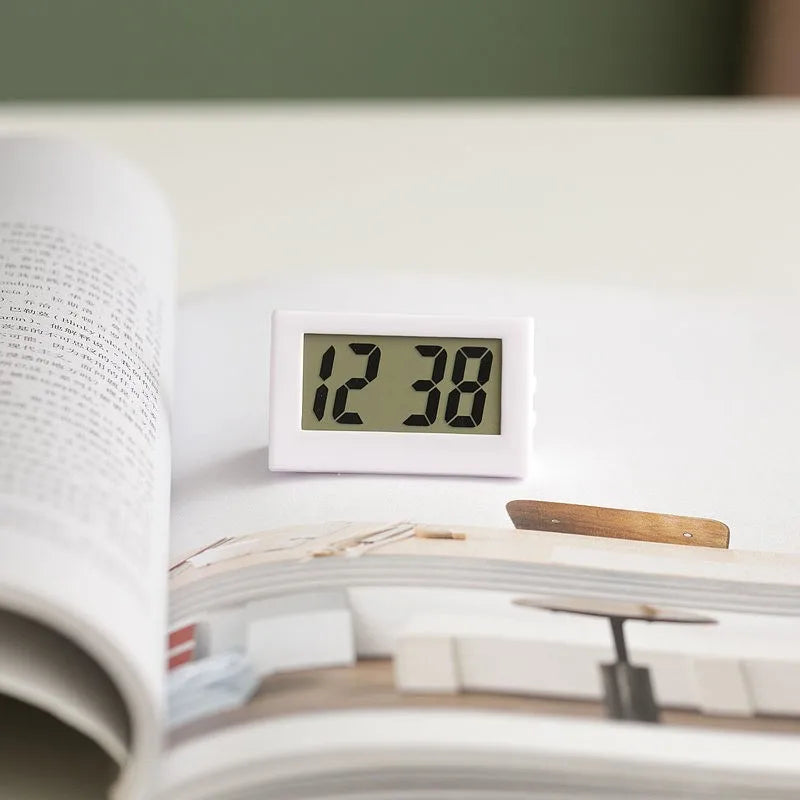 Mini Clock Simple Electronic Clock Bedside Clock Car Clock Student Clock Portable Desk Clock Digital Clock with Date