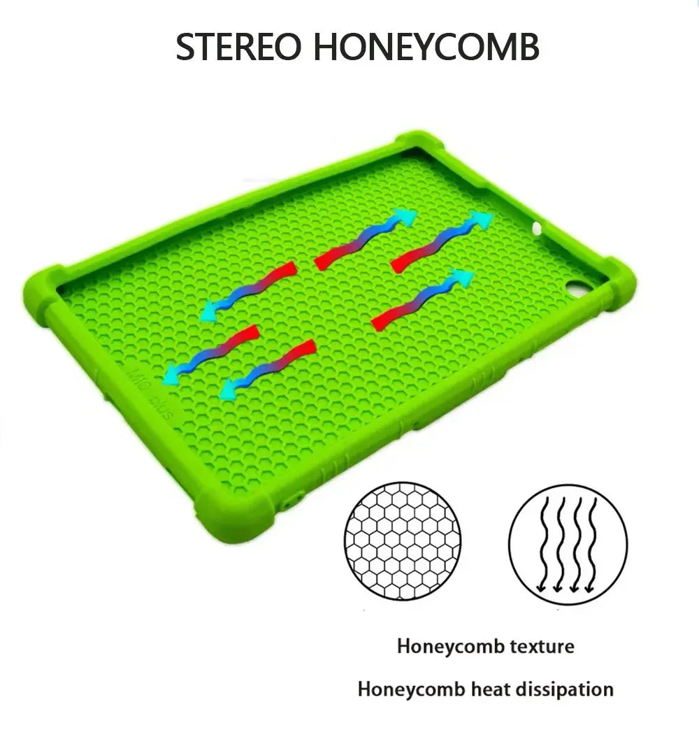 For CHUWI Hi10 XPro 2023 10.1" Tablet Shockproof Cover Tablet Kids Soft Android 13 Tablet Silicon Stand Protective Shell