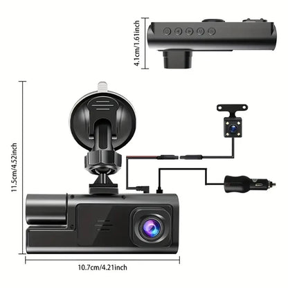 3Camera Dash Cam For Car Camera 1080P Video Recorder WIFI Car DVR 2lens Front Rear View Camera Night Vision Car Accessories