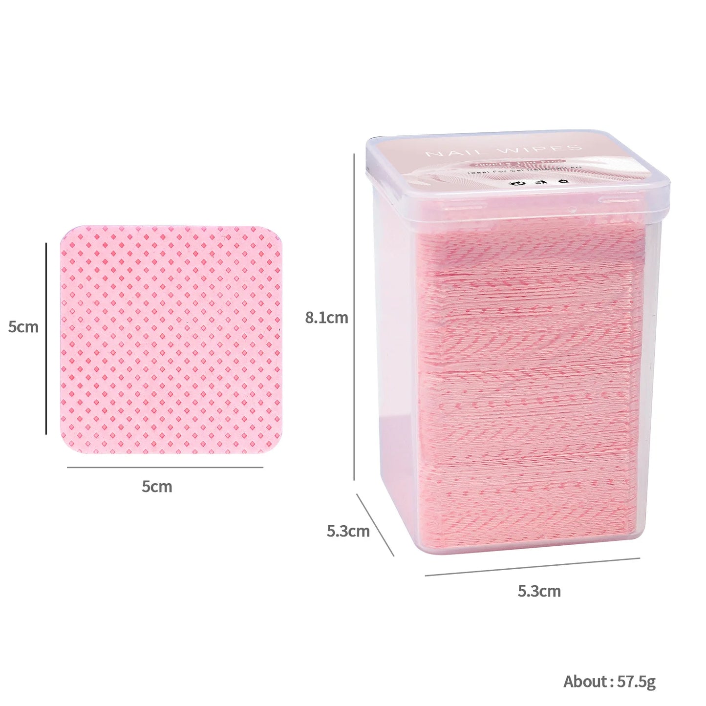 Lint-Free Nail Polish Remover Cotton Wipes UV Gel Tips Remover Cleaner Paper Pad Nails Polish Art Cleaning Manicure Tools