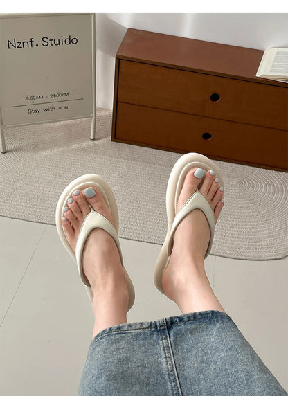 New Women's Summer Beach Flip Flops Slip-On Fashion Casual Vacation Slippers Soft Sole Footwear for Ladies