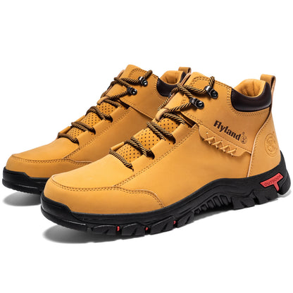 FLYLAND Fashionable  Ankle Boots Men Casual Sneakers Work Office Shoes