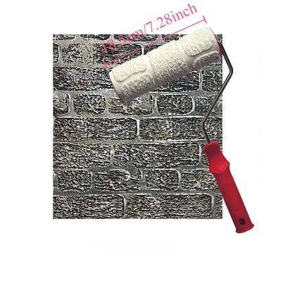 Paint Roller Painting Tool for Wall Rubber Protection Stamp Polyurethane Textured Paint Pottery Wheel Embossed Paint Roller