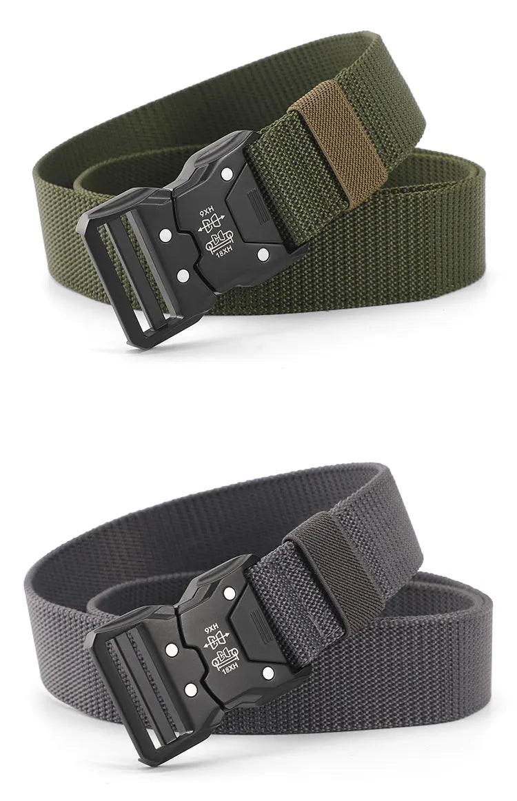 High Quality Tactical Belt Outdoor Work Training Belt Woven Belt Canvas Tactical  Multi Function Combat Belt Denim Belt