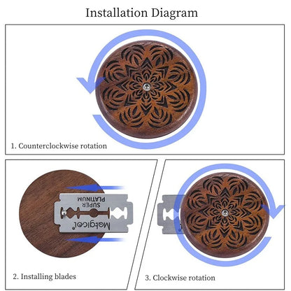 Bread Lame Cutter UFO Bread Lame Wooden Bread Bakers Lame Slashing Tool for Bread Baking Homemade Bread Scoring Knife Tool