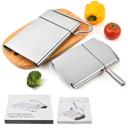 Multifunctional Slicer Butter Cheese Ham Sausage Slicer Kitchen Gadgets Cutting Board With Silicone Suction Base