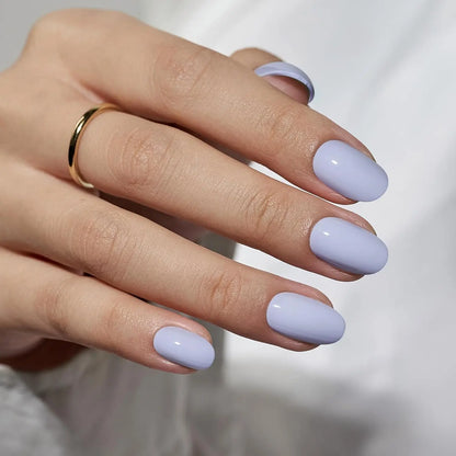 ARTAUG 24PCS Short Press On Nails Square Red High Saturation Glisten Press On Nails Full Cover Fake Nail Set Nails Charms