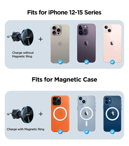 Joyroom Magnetic Car Phone Mount Wireless Fast Car Charger for iPhone Holder 15W Magnetic Car Phone Holder Mount Wireless