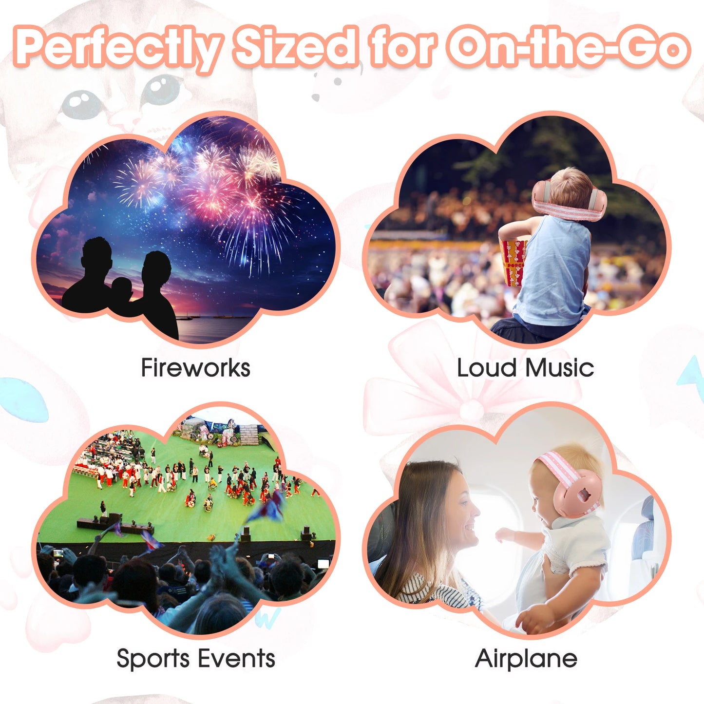 Baby Ear Protection, Noise Cancelling Headphones for Babies, Noise Reduction Earmuffs for Infant and Toddlers up to 36 Months