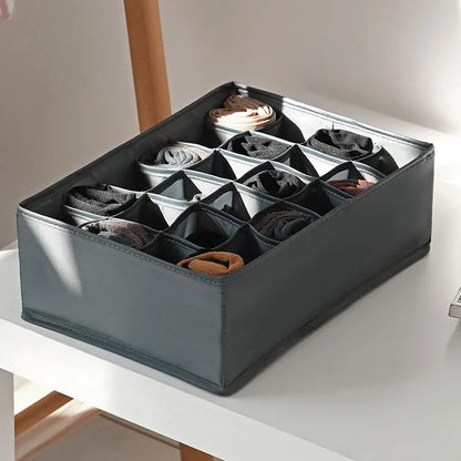 Organizer For Underwear Bra Socks Pants Scarf Storage Box Organizers Of Cabinets And Drawers Wardrobe Foldable Storage Box Case