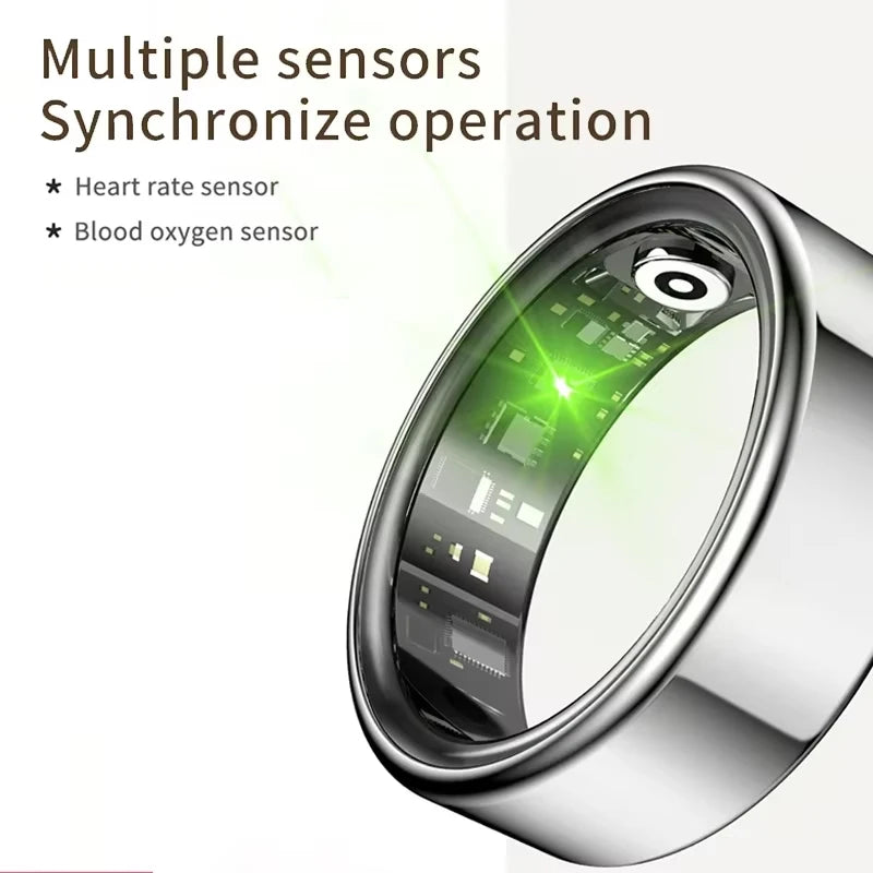 Smart Ring For Women Men Health Tracker Heart Rate Blood Oxygen Monitor Multi Sports Sleep Fitness 5ATM Waterproof Smartring