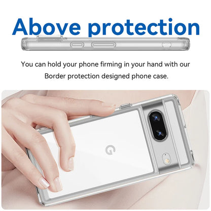 For Google Pixel 7 Case Cover Google Pixel 8 7 Pro 7A Capas Shockproof Clear Transparent Multicolour Fundas Google Pixel 7 Pro