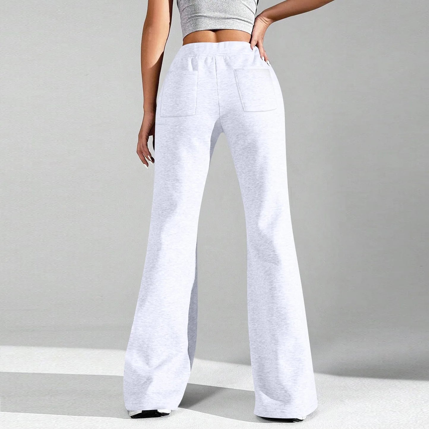 Clothes For Woman Leisure Flares Home Pant Bell-Bottoms Pants Woman Tracksuit Female Sport Trousers Solid Color Pantalones Mujer