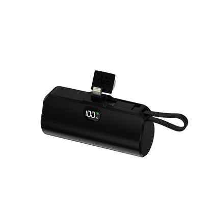 New Mini Capsule Power Bank Pocket Fast Charging Digital Display Power Bank Holder Portable Power Bank for iPhone,Xiaomi,Huawei