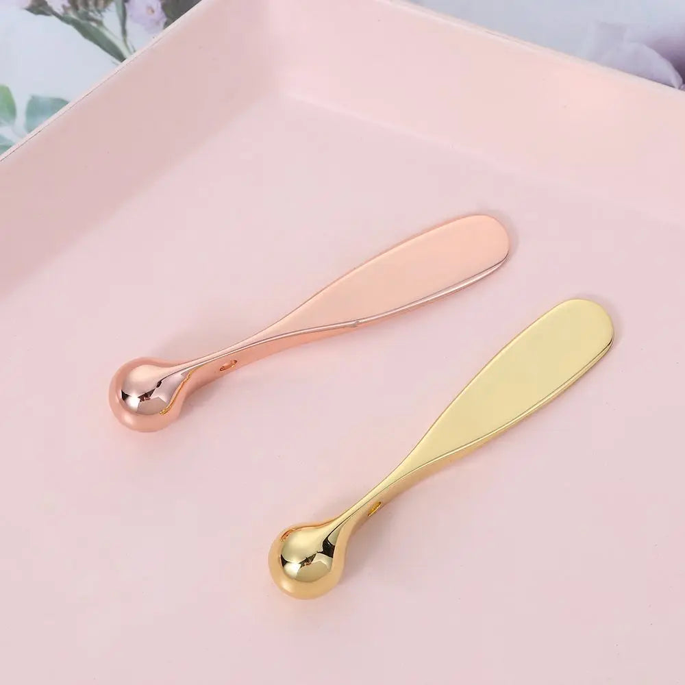 Anti Wrinkle Eye Cream Spoon Applicator Tool Mixing Spatulas Metal Face Mask Spoon Sticks Eye Cream Massage Sticks Beauty Scoop
