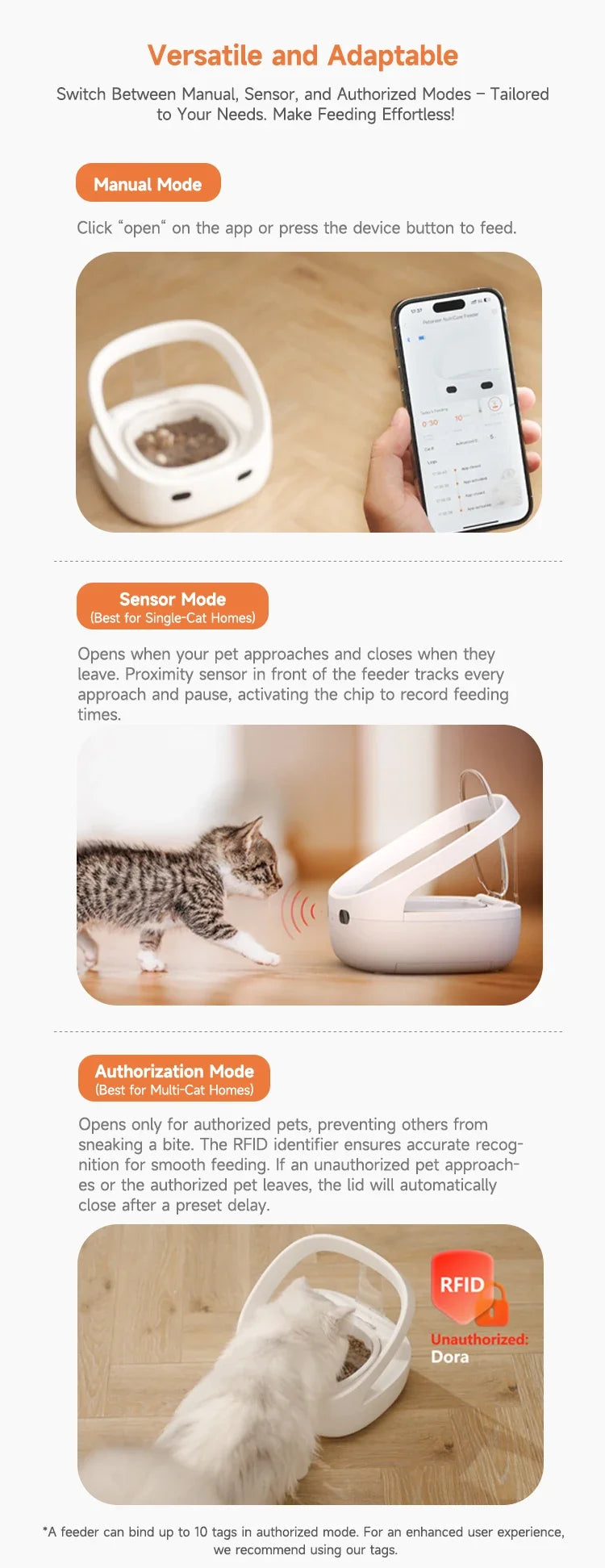 Smart Microchip Pet Timing Feeder Bowl Cats Dog Multi Pets Homes Intelligent Automatic Food Timed Feeder Supplies