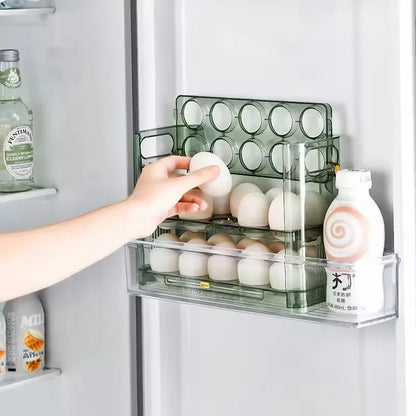 New Egg Storage Box Refrigerator Organizer Food Containers Egg Fresh-keeping Case Holder Tray Dispenser Kitchen Storage Boxes