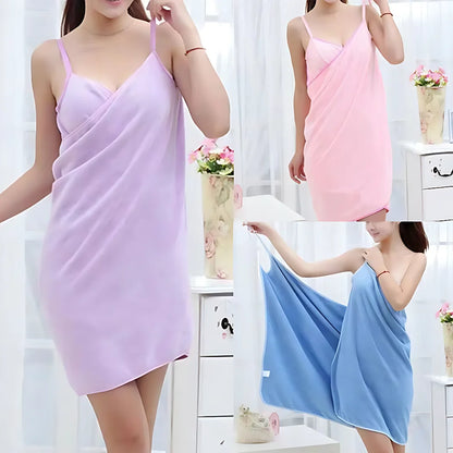 70X140cm Ladies Straps Wearable Bath TowelSuper Soft Wearable Bath TowelQuick Drying Super Absorbent Comfortable Beach Towel