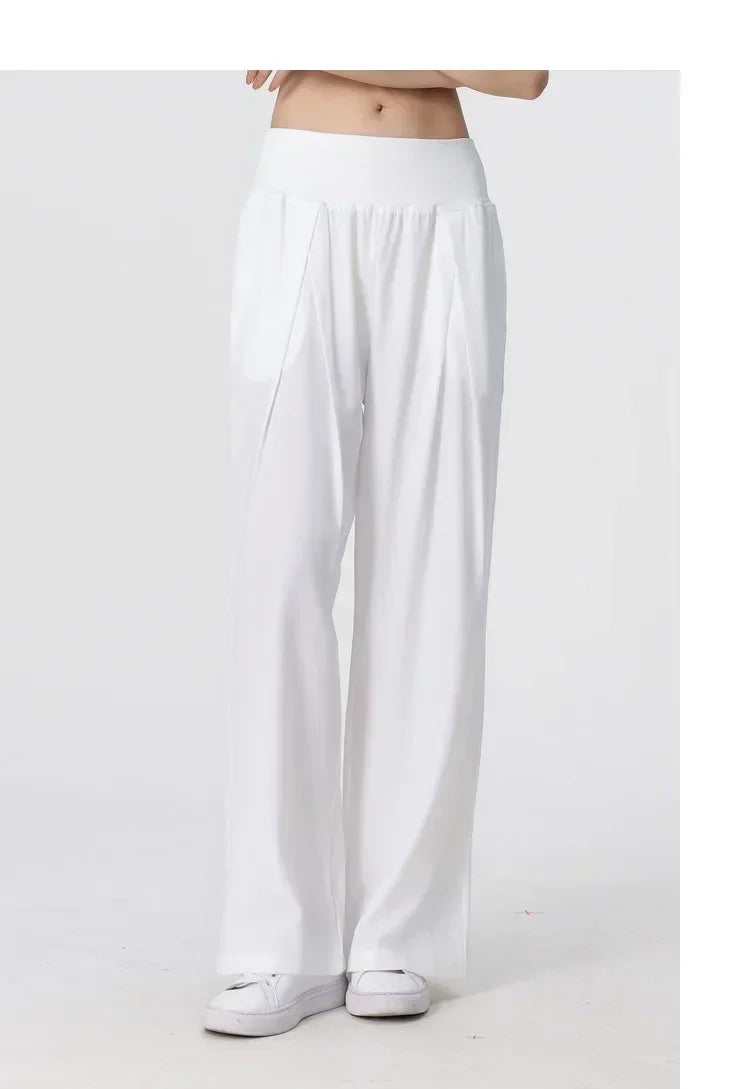 Yoga Pants Outdoor Loose Athletic Casual Pants Running Fitness Wide Leg Pants