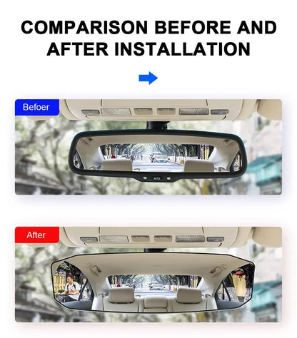 Universal Wide Angle Convex Rearview HD Mirror Center Rear View Baby Child Seat Watch Sun Visor Interior Monitor Auto Accessory