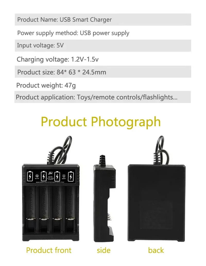 Original Rechargeable Battery1.2V AA4800mAh+AAA3800mAh+Charger for Computer Clock Radio Video Game Digital Camera AA AAAbattery