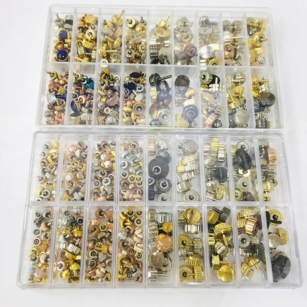 160pcs/Box Watch  Spare Parts, Silver Bronze Copper Assorted Watch