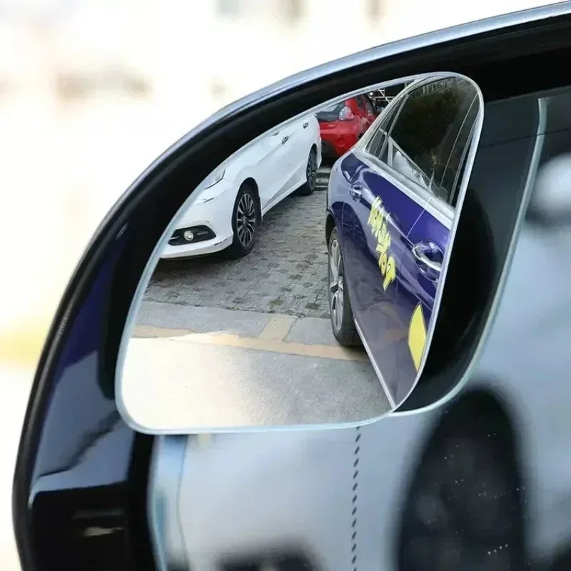 Car Blind Spot Mirror Frameless Auxiliary Rearview Mirror Auto Motorcycle Universal Wide Angle Adjustable Small Mirrors