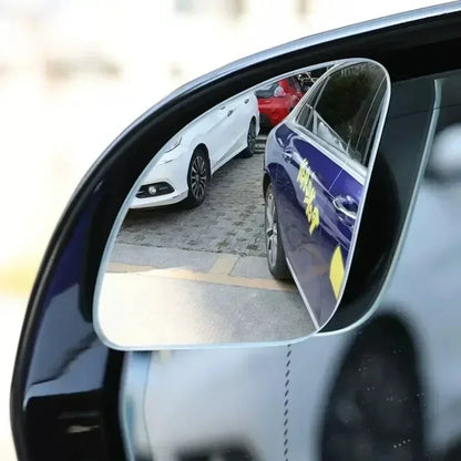 Car Blind Spot Mirror Frameless Auxiliary Rearview Mirror Auto Motorcycle Universal Wide Angle Adjustable Small Mirrors
