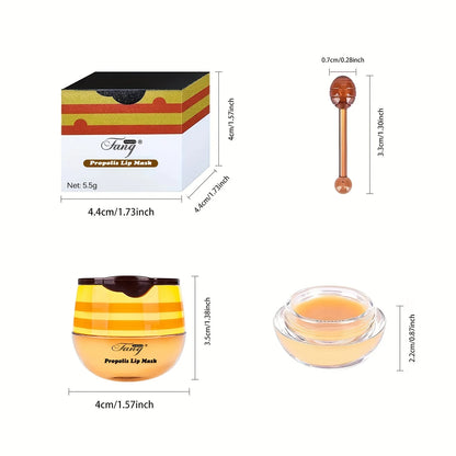 2 Pack Bee Balm Lip Balm, Exfoliating & Hydrating & Prevention Dry and Cracked Lip Scrubs Lip Sleeping Mask Reduces Lip Lines