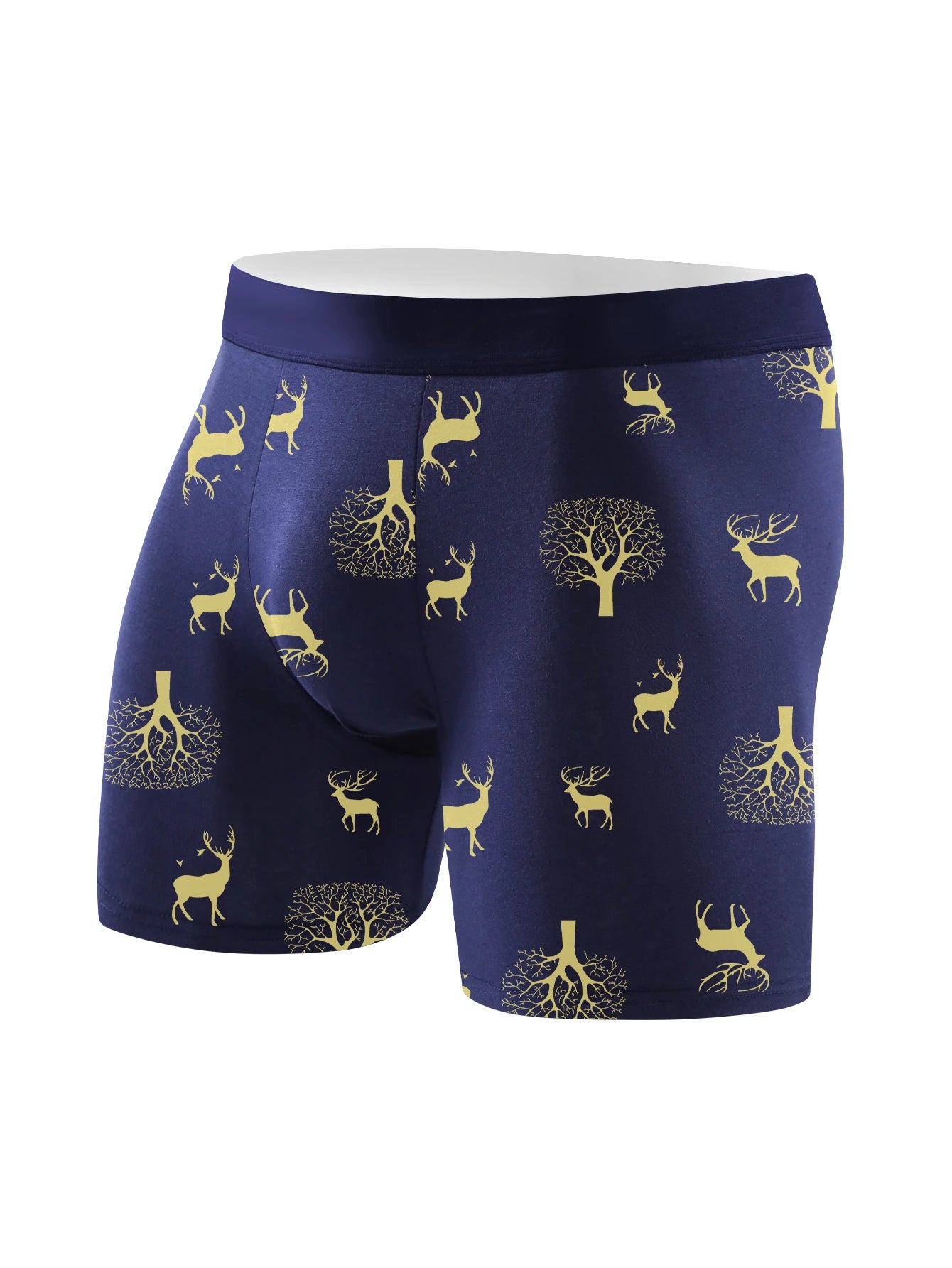 4pcs Men's Underwear Sports Fitness Boxer Briefs Breathable and Comfortable Long Panties Athleisure Fashion Long Panties