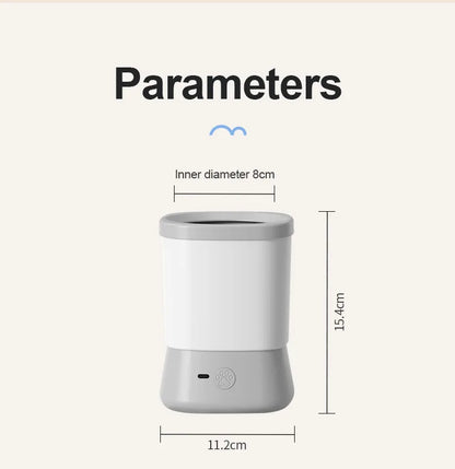 Automatic Pet Foot Washer Removable Electric Plastic Paw Cleaner Soft and Dense Bristles for Cleaning Cat Dog Paw Cleaner