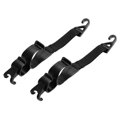 Multi-function 2pcs Rear Seat Headrest Hanging Hook Umbrella Holder Seat Back Storage Hook Auto Interior Tool Car Back Seat Hook