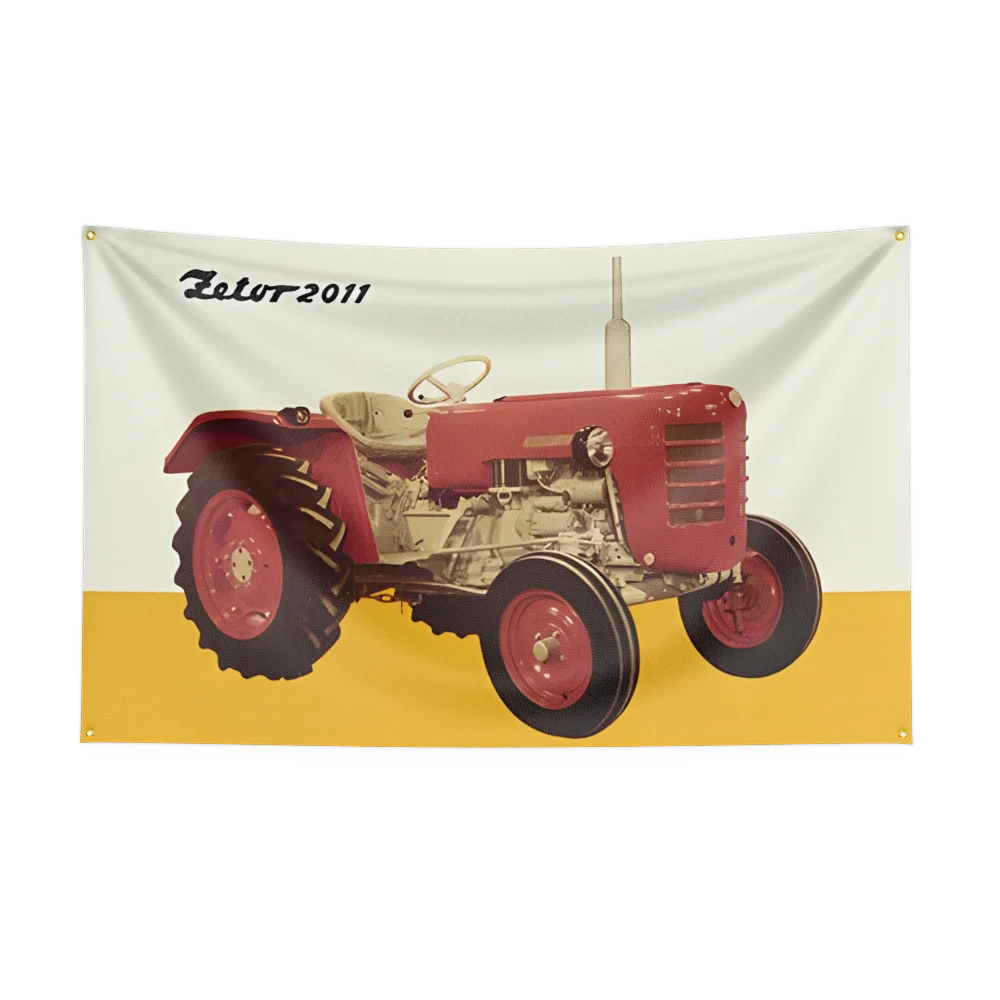 90x150CM TRACTORS-Z-ZETORs a.s. Agriculture Flag Polyester Printed Excavator Banner For Decor