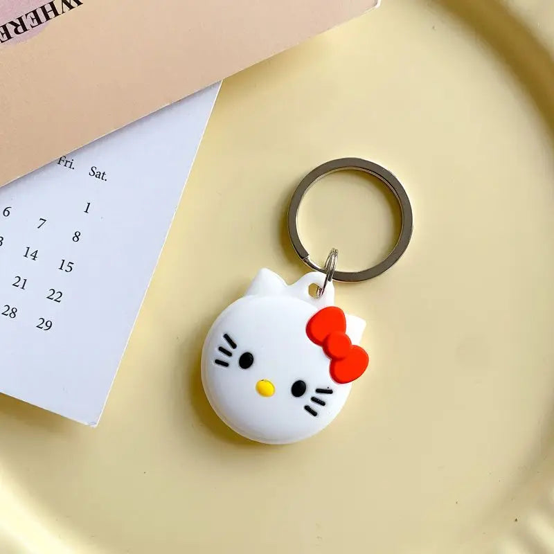 Cute cartoon For Apple Airtag Case Silicone Protective Cover Locator Tracker Keychain Shell