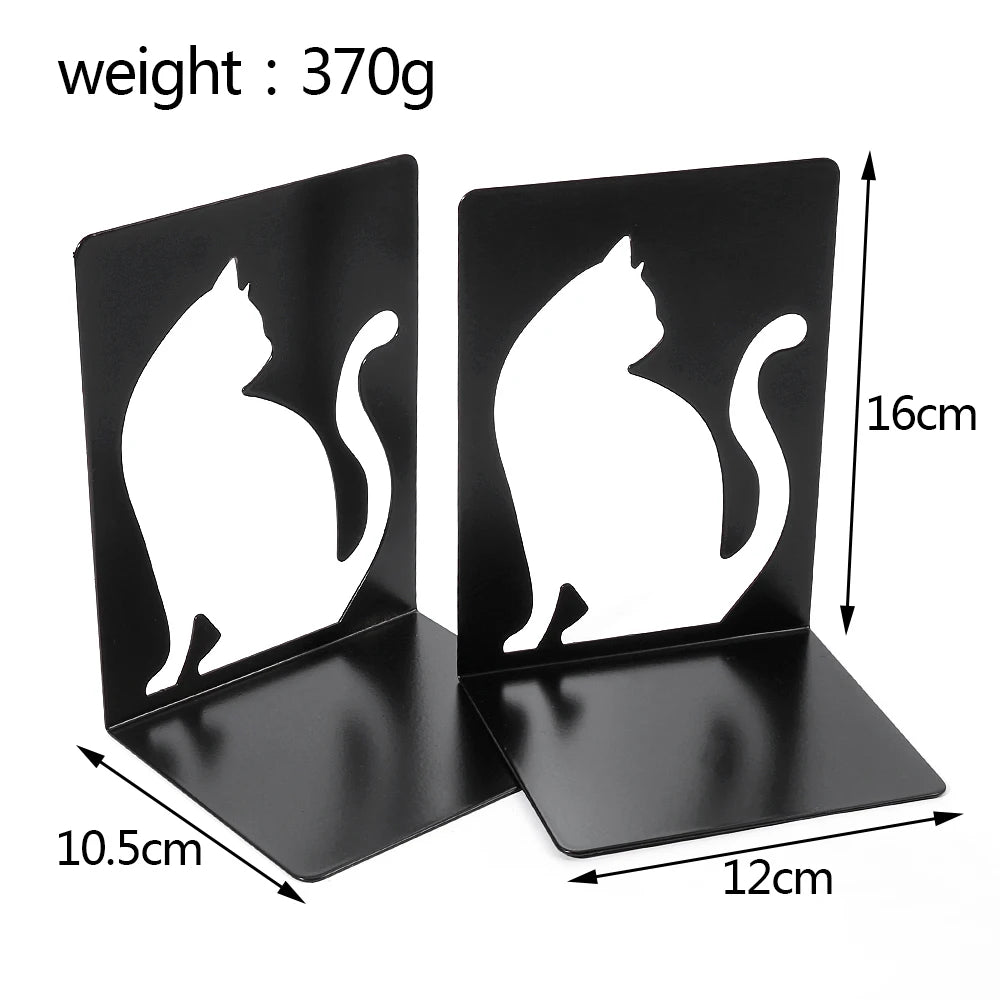 Beautiful Cat Book Ends for Shelves Duty Bookends for Heavy Book Iron Bookends Organizer Book Book rack Stand Shelf