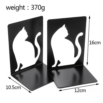 Beautiful Cat Book Ends for Shelves Duty Bookends for Heavy Book Iron Bookends Organizer Book Book rack Stand Shelf