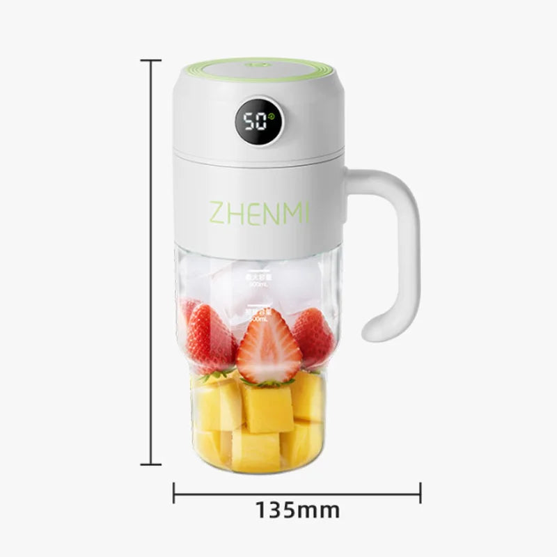 Portable Multifunction Fruit Juicer Blender 10 Blade Mini Ice Blender Smoothie Maker USB Charging Wireless Juice Extractor