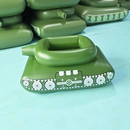 PVC inflatable tank water spray truck  water battle  water spray toy   pool water play   water gun  floating row