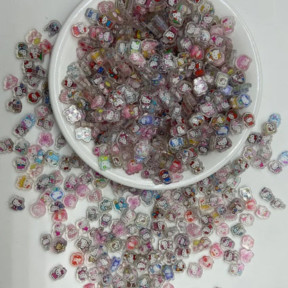 Chiikawa acrylic DIY accessories animation peripheral acrylic accessories Xiaobawusaqi flying cat and mouse accessories pendant