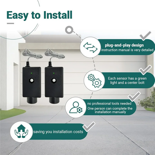 A02F-41A4373A Garage Door Safety Sensor For Liftmaster & Chamberlain Openers Sensor And Bracket