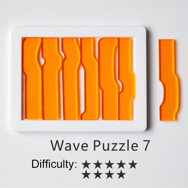 Difficult Puzzles Challenge Impossible Brain Burning Puzzles Adult Kid Fun Brainteasing Geometrical Shape Puzzle Game Toy