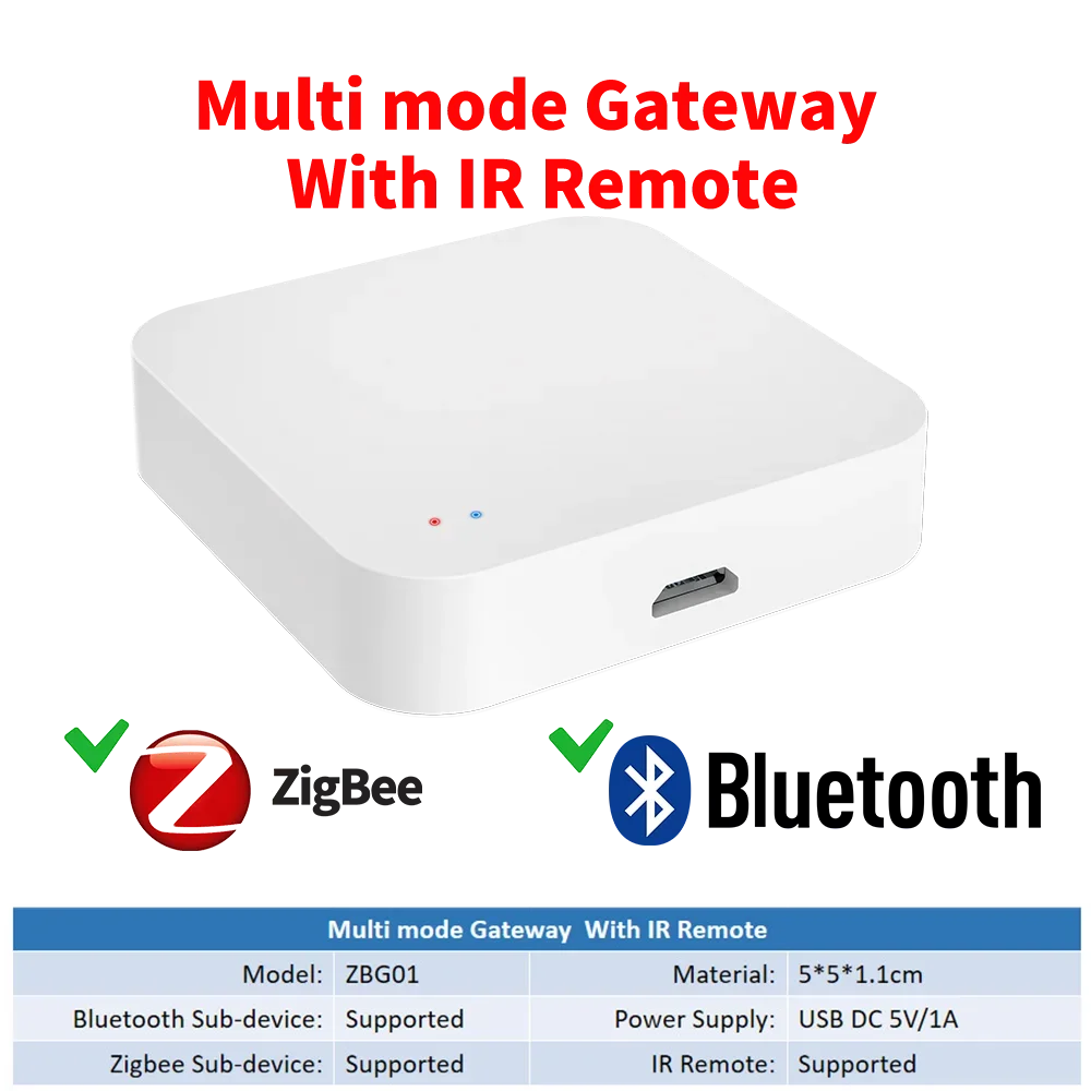 Tuya Zigbee Hub Smart Gateway Wi-Fi Bluetooth Mesh  Muti-Mode Wireless Bridge For Smart Home var Smart Life APP Remote Control