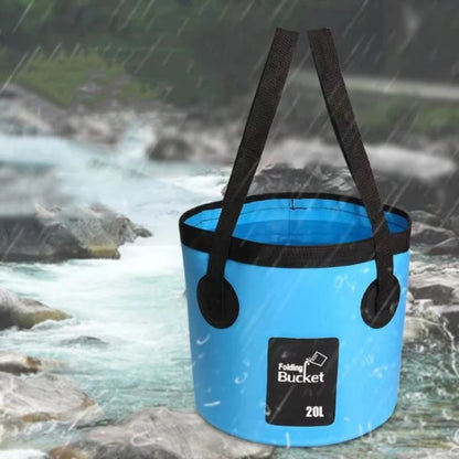 12L 20L Bowl Sink Washing Bag Car Wash Bucket Portable Outdoor Travel Foldable Water Multifunction Folding