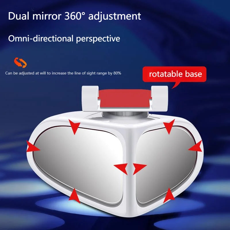 The car rearview mirror is adjustable at 360 degrees, avoiding blind spots in the field of view. Better safe driving and ensure