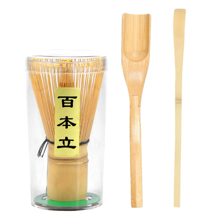 4Pcs Japanese Matcha Set Traditional Matcha Tea Set Matcha Whisk Set Manual Matcha Making Kit Ideal Matcha Kit for Tea Lovers