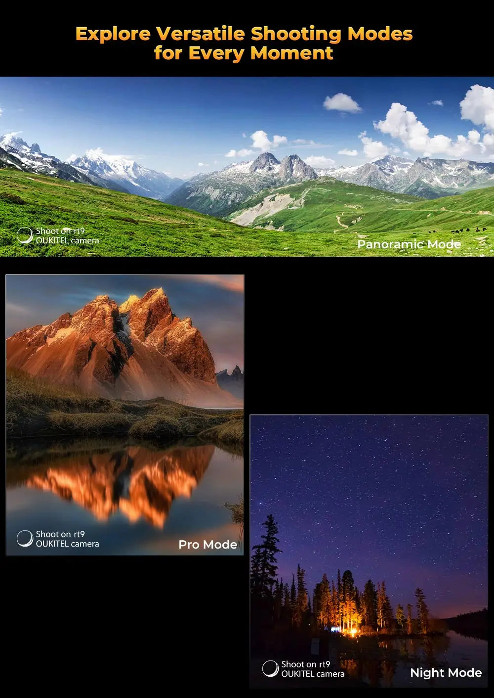 Oukitel RT9 Rugged TabletRugged Tablet 10.1" HD Display 24GB RAM 256GB Waterproof Tablet 11000mAh Battery Android 14.0 Tablet PC