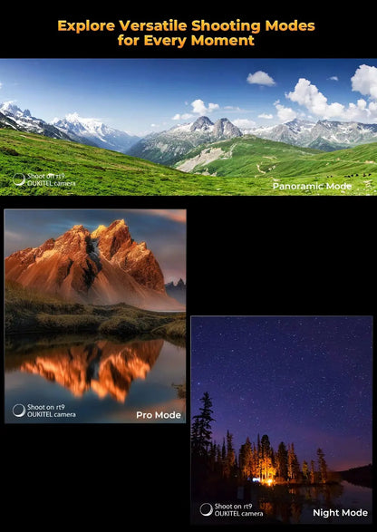 Oukitel RT9 Rugged TabletRugged Tablet 10.1" HD Display 24GB RAM 256GB Waterproof Tablet 11000mAh Battery Android 14.0 Tablet PC