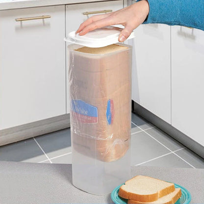 Plastic Sandwich Bread Holder with Airtight Lid Bread Dispenser Fresh Bread Storage Container for Loaf Bread Sandwich Boxes